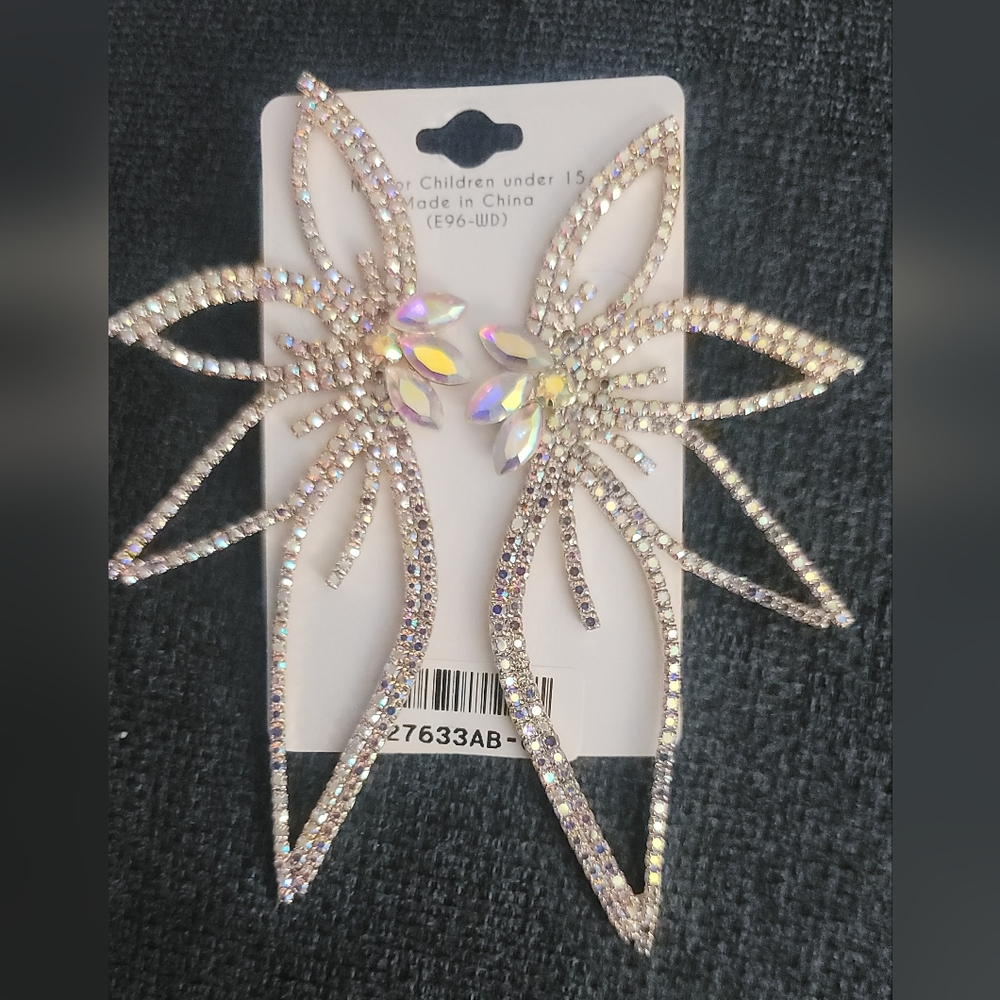 Butterfly Earings in silver color